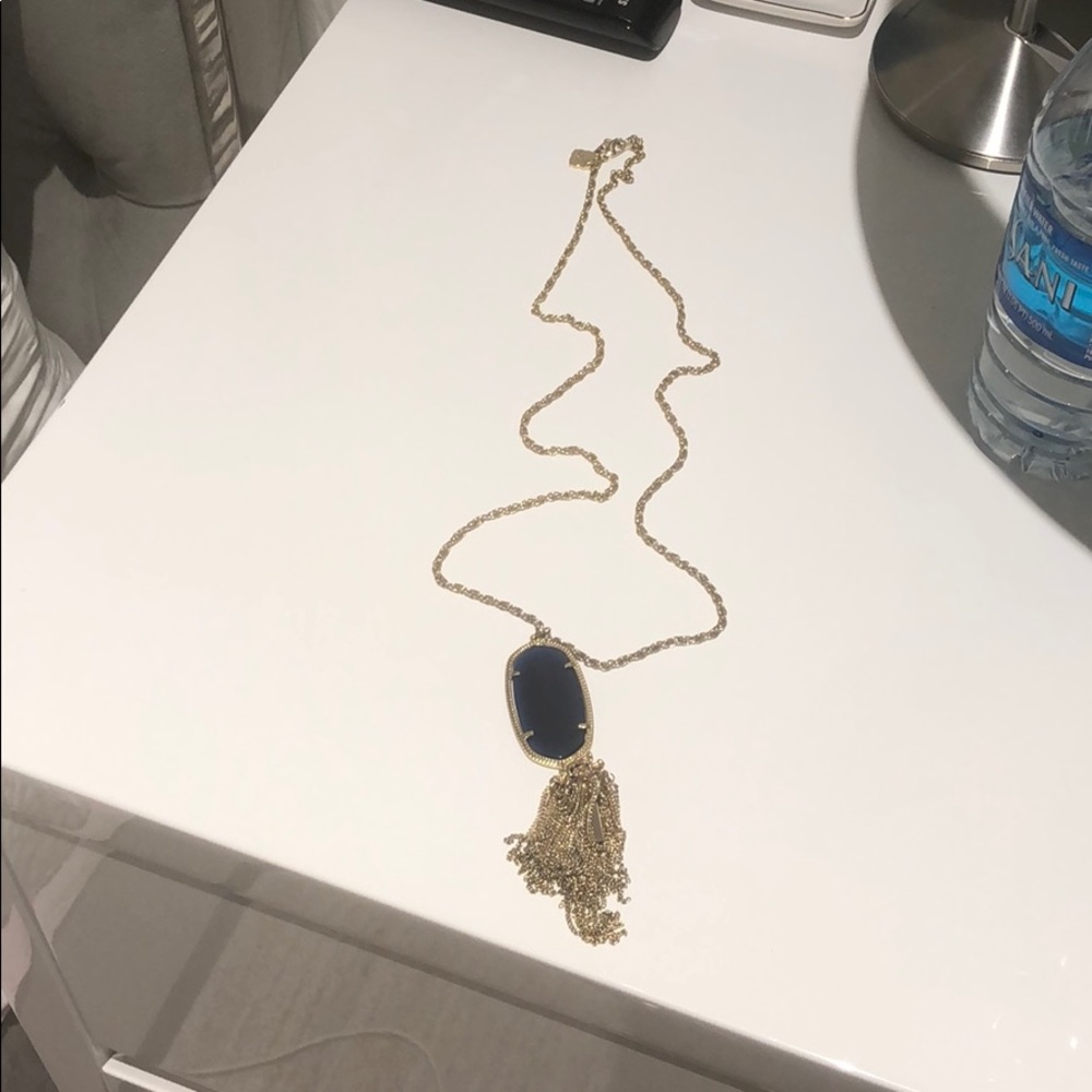 Navy blue Kendra Scott tassel necklace